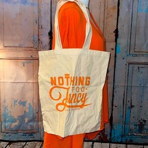 Nothing Too Fancy Knoxville, Tennessee reusable canvas tote bag 15x15 EUC